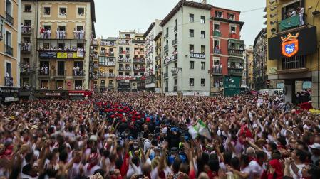 Imagen del Chupinazo de inicio de los Sanfermines de 2022.