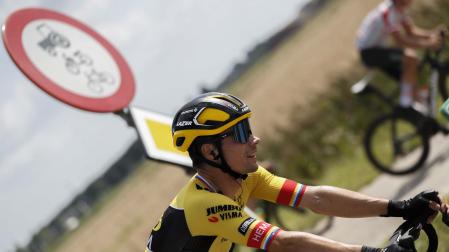 El ciclista esloveno del equipo Jumbo-Visma Primoz Roglic, durante la tercera etapa de la Vuelta a España 2022