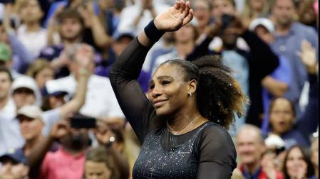 La tenista Serena Williams se despide del US Open