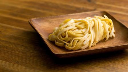 Plato de pasta cocida