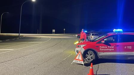 Control policial en Lumbier