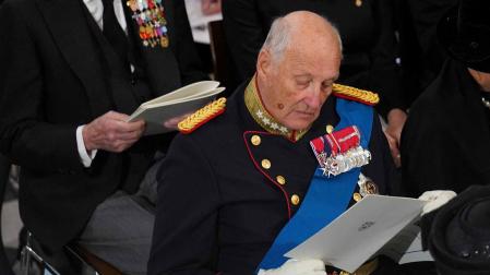 El rey Harald de Noruega