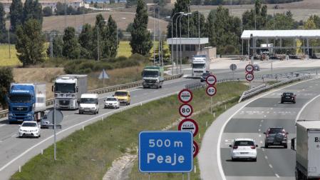 Peaje de Imárcoain, en la Autopista de Navarra (AP-15)