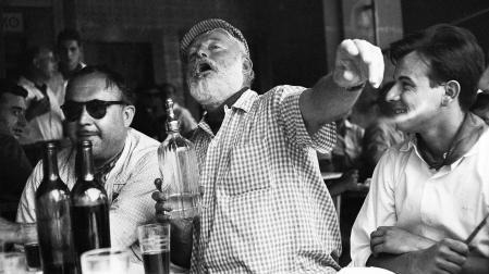 Hemingway, en las fiestas de 1959.