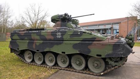 Un tanque Leopard del ejército alemán