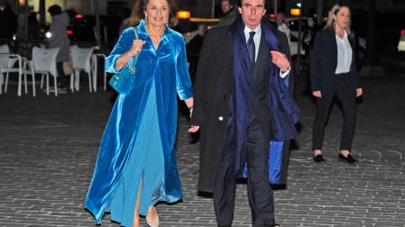 José Maria Aznar y Ana Botella llegan al Teatro Real