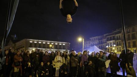 Fotos de la manifestación del 8M en Pamplona. /