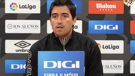Andoni Iraola, este jueves en su comparecencia previa al partido ante Osasuna