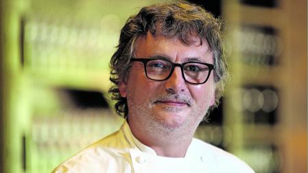 Andoni Luis Aduriz, en su restaurante Mugaritz de Rentería