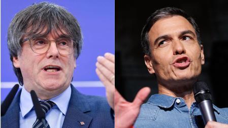 Carles Puigdemont y Pedro Sánchez
