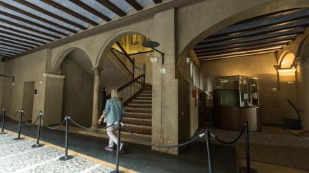 Imagen del interior del palacio del Marqués de San Adrián, sede de la UNED de Tudela