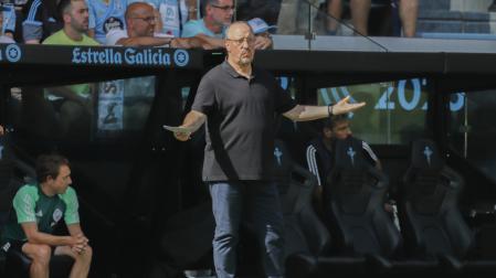 Rafa Benítez, en su estreno como entrenador del Celta