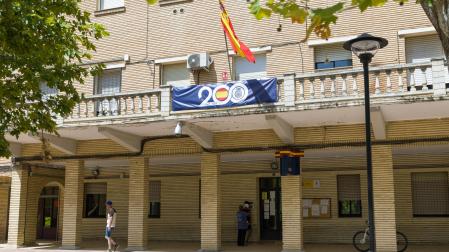 Fachada de la comisaría de la Policía Nacional en Tudela
