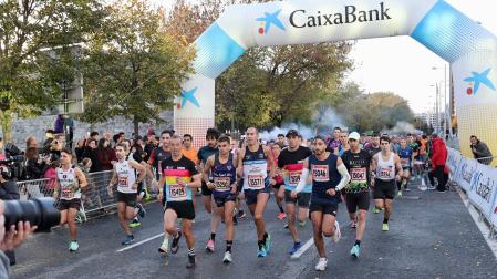 Salida de la prueba de los 15 kilómetros de la carreras de Las Murallas