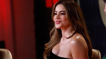 La actriz colombiana Sofía Vergara, durante la presentación de la serie de Netflix 'Griselda', este martes en Madrid