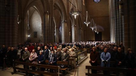 Misa de despedida del arzobispo Francisco Pérez en la Catedral de Pamplona.