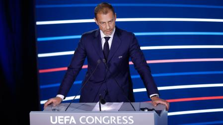 El presidente de la UEFA, el esloveno Aleksander Ceferin