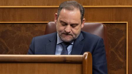 El exministro de Transportes y diputado del PSOE José Luis Ábalos durante una sesión plenaria, en el Congreso de los Diputados