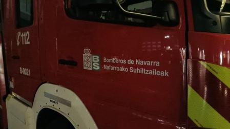 Un camión de bomberos