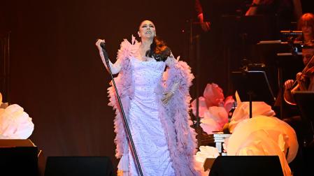 Isabel Pantoja, durante su concierto en el Wizink Center de Madrid