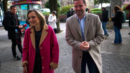 Cristina Ibarrola y Alejandro Toquero, juntos recientemente en una comparecencia en Pamplona