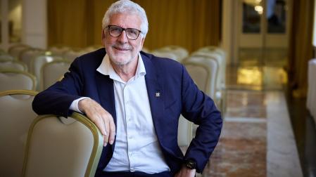 Gregorio Luri Medrano, en el Hotel Tres Reyes de Pamplona, donde impartió una conferencia sobre el informe PISA