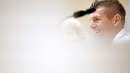 El centrocampista alemán, Toni Kroos, durante la rueda de prensa este miércoles 3 de julio