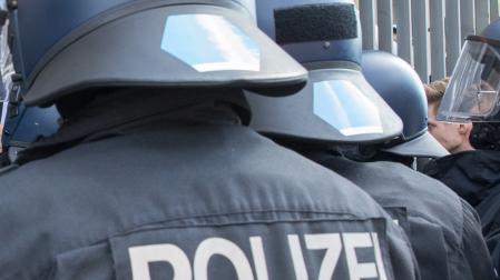 Varios agentes de la policía alemana