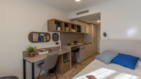 Foto de la nueva residencia de estudiantes de Pamplona./