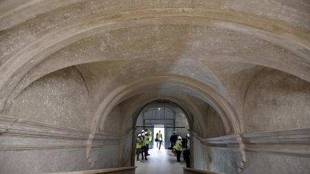 Fotos de las obras del Palacio del Marqués de Rozalejo en Pamplona.