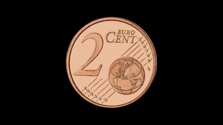 Cara común de la moneda de 2 céntimos