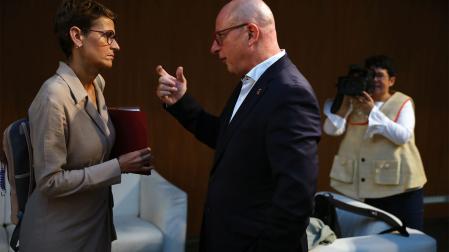 Chivite y Gimeno, este jueves antes del pleno del Parlamento foral