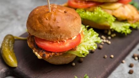 Imagen de archivo de una hamburguesa