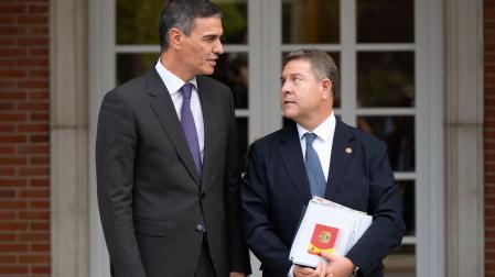 Pedro Sánchez y Emiliano García-Page, en su encuentro de este viernes