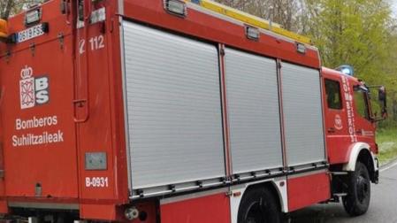 Un camión de bomberos
