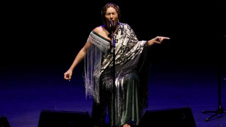 Estrella Morente, en una actuación en Pamplona