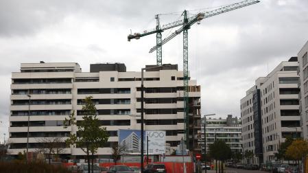 Una vivienda en construcción en Arrosadía