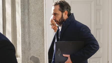Víctor de Aldama, tras testificar ante el juez