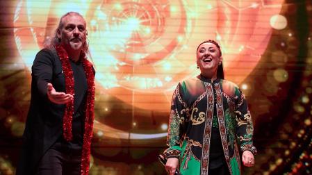 Fotos del concierto de Camela en el Navarra Arena./