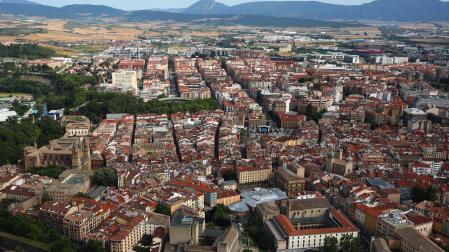 Vista aérea de Pamplona