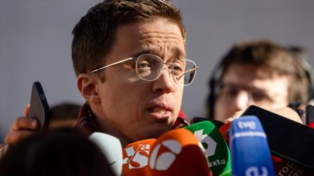 Errejón, a su salida de los juzgados de Plaza de Castilla