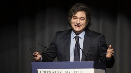 Fotografía de archivo del presidente de Argentina, Javier Milei