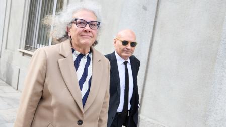 La empresaria Carmen Pano, a su salida de declarar en el Tribunal Supremo este 25 de febrero