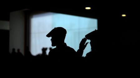 Foto del acto institucional celebrado con motivo del Día de la Policía Foral./