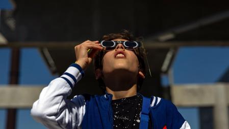 Foto del eclipse solar del 29 de marzo de 2025./