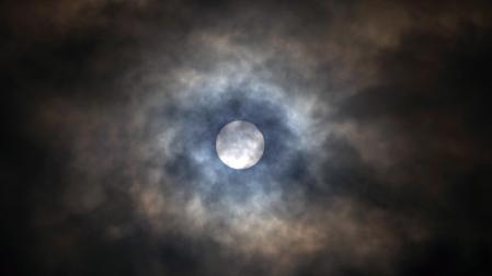 Foto del eclipse solar del 29 de marzo de 2025./