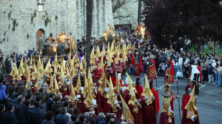 Procesión de Jueves Santo en Pamplona.