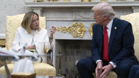 Meloni y Trump, en su encuentro en la Casa Blanca