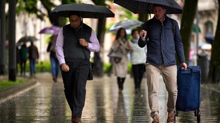 Fotos de la tormenta de este sábado en Pamplona