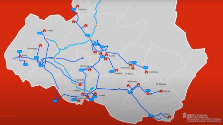 Localidades a las que llegará la segunda fase del Canal de Navarra